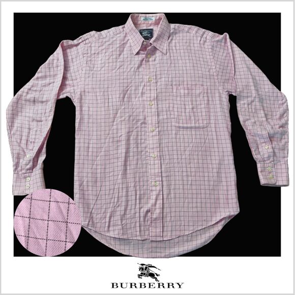 Burberry Other - Men's Burberry Plaid Long Sleeves Shirt | Pink | Size: 8